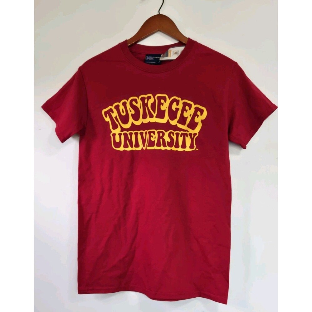 Tuskegee University T Shirt Mens S Red NCAA MV Sport Retro Adult NWT